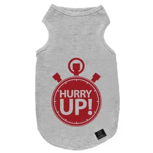 لباس سگ و گربه 27 طرح Hurry Up کد MH887 سایز L
