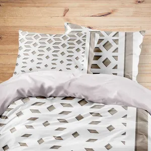 سرویس خواب مدوپد طرح لوزی مدل mod00587 یک نفره 4 تکه