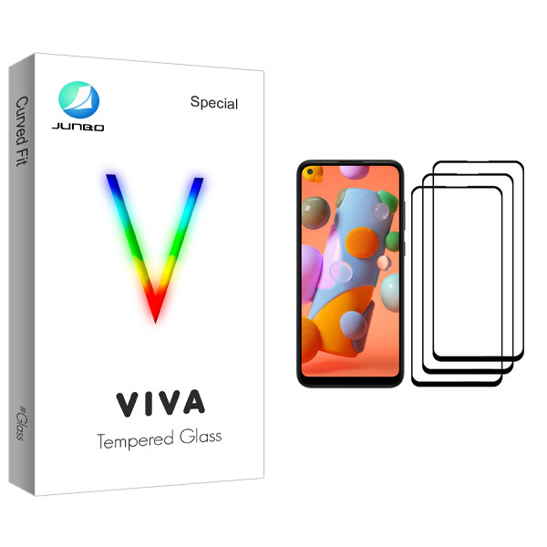 محافظ صفحه نمایش جانبو مدل Viva Glass مناسب برای گوشی موبایل سامسونگ Galaxy A11 بسته سه عددی