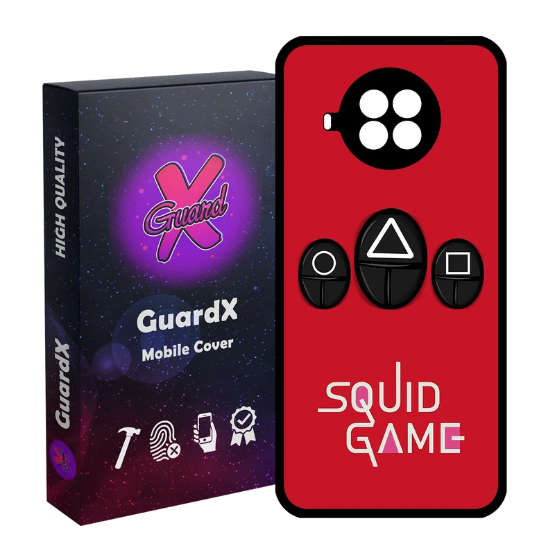 کاور گارد ایکس طرح Squid Game مدل Glass10401 مناسب برای گوشی موبایل شیائومی Mi 10T Lite / Mi 10I 5G / Redmi NOTE 9 PRO 5G