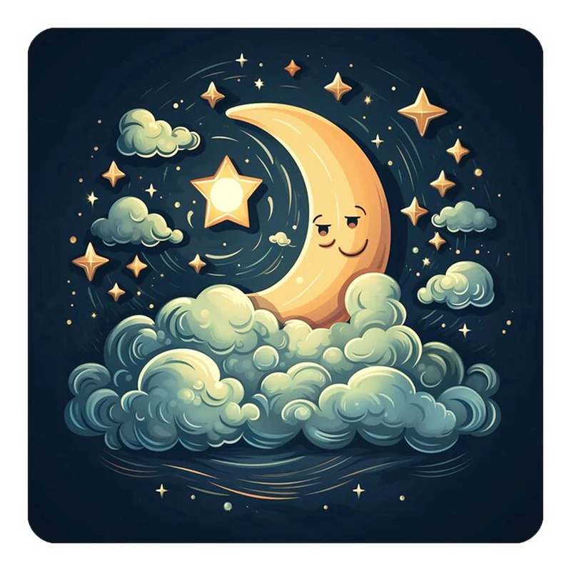 مگنت کاکتی طرح ماه و ستاره مدل mp51640