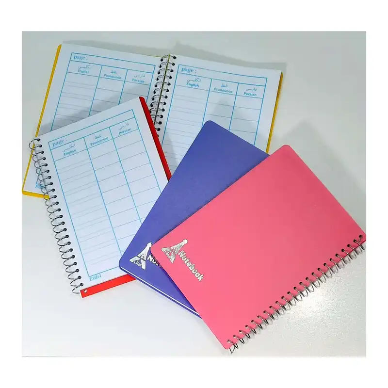 دفتر لغت 80 برگ ایفل مدل ساده بسته 4 عددی