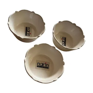 پیاله نارین مدل گرد لب چین مجموعه سه عددی