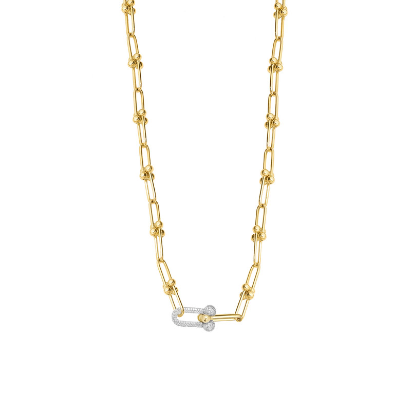 گردنبند طلا 18 عیار زنانه ماوی گالری مدل تیفانی گین دار کد  0-5