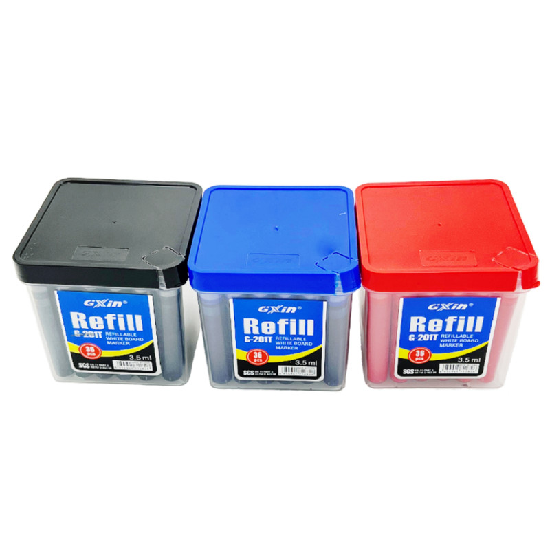 جوهر یدک ماژیک وایت برد جیکسین مدل Gixin G-201 بسته 36 عددی