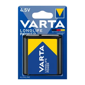 باتری کتابی وارتا مدل Longlife Power 4.5V بسته یک عدد