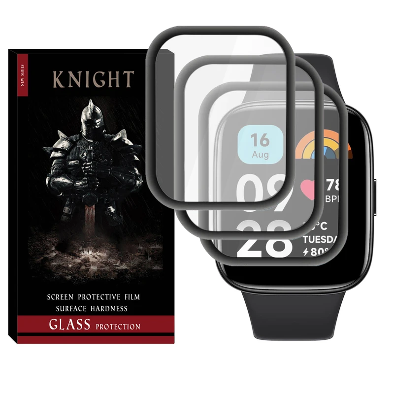 محافظ صفحه نمایش نانو نایت مدل Pmma-KT مناسب برای ساعت هوشمند شیائومی Redmi Watch 3 / Watch 3 Active بسته سه عددی