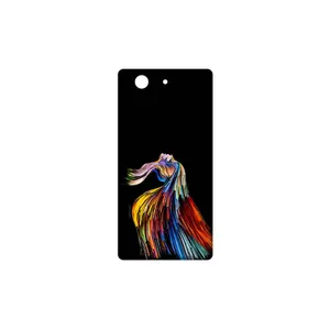 MAHOOT Rainbow Hair Digital Art Cover Sticker for Sony Xperia Z3 Compact