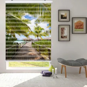  پرده زبرا زیو مدل L5064 سایز 100x280 سانتی متر