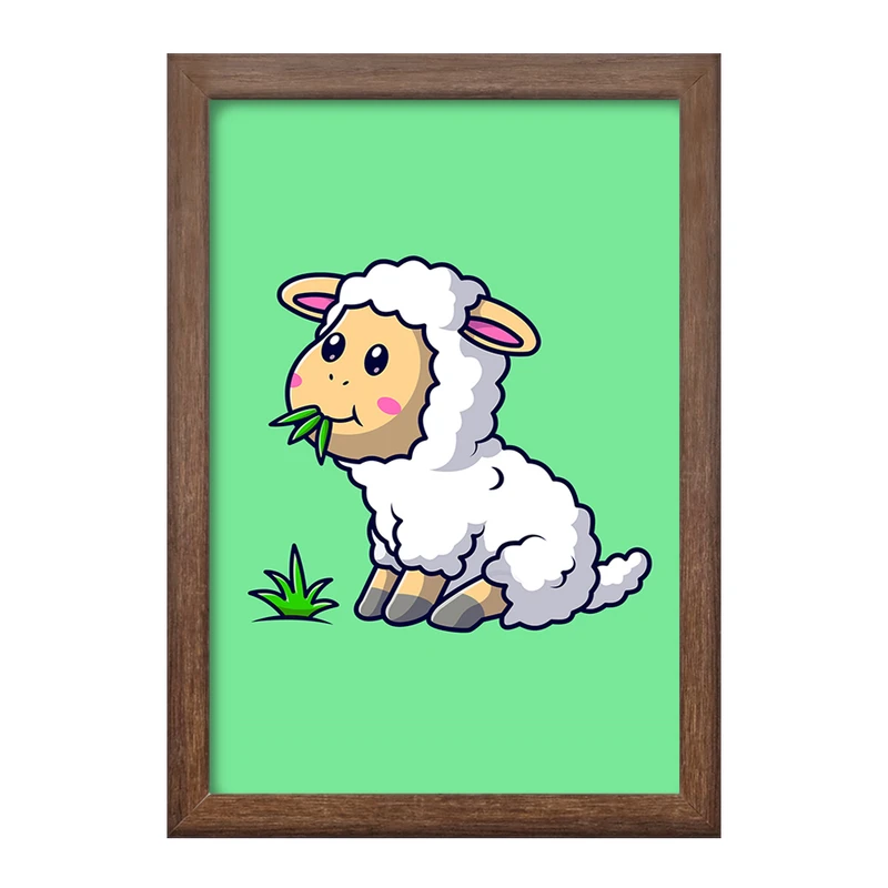 تابلو خندالو طرح حیوانات بامزه گوسفند کد 29697