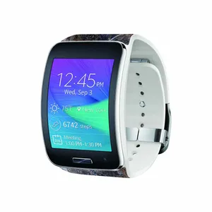 برچسب ماهوت طرح Earth_White_Marble مناسب برای ساعت هوشمند سامسونگ Galaxy Gear S
