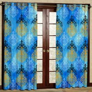پرده مدل مخمل پانچی کد 4242 سایز 140x280 سانتی متر