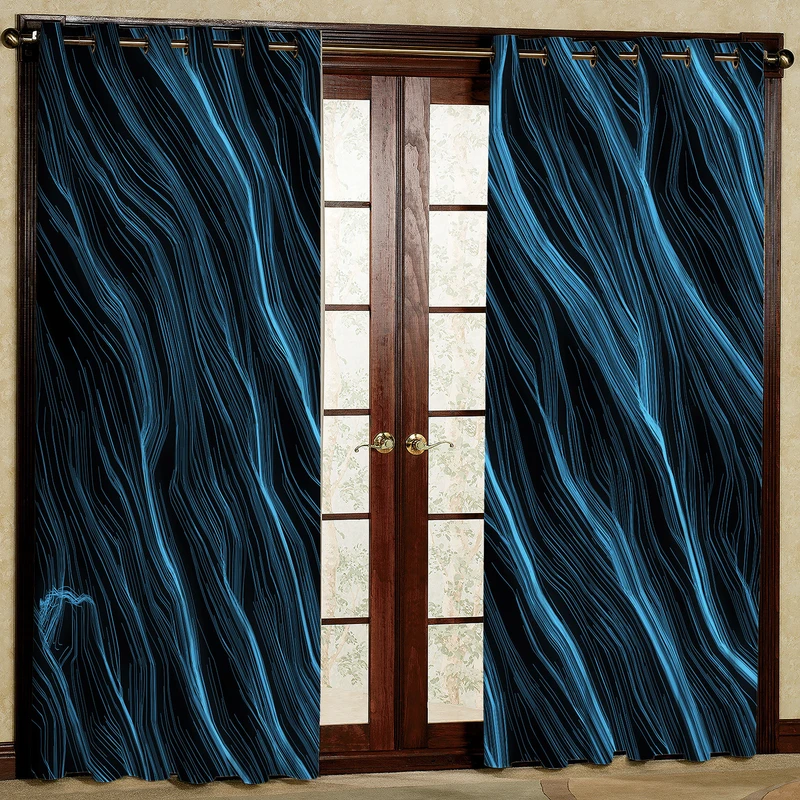   پرده مدل طرح دار مخمل پانچی کد 2346 سایز 140x280 سانتی متر