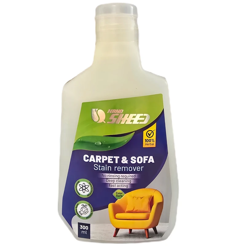 ژل غلیط لکه بر فرش و مبل نانوشید مدل carpet & sofa stain remover حجم 300 میلی لیتر