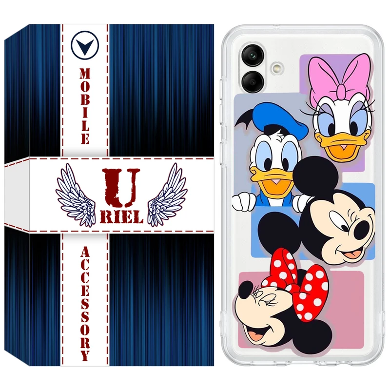 کاور یوریل قاب مدل Clear کد 5 طرح عروسکی مناسب برای گوشی موبایل سامسونگ Galaxy A04e