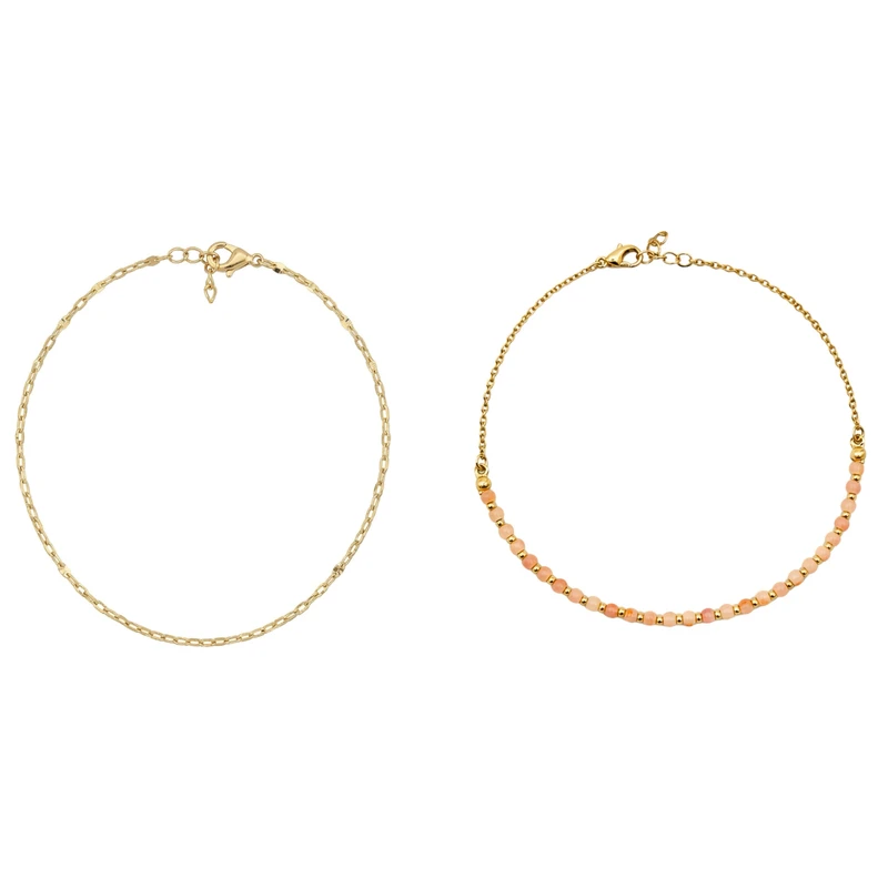 پابند زنانه مدل مینیمال مجموعه دو عددی