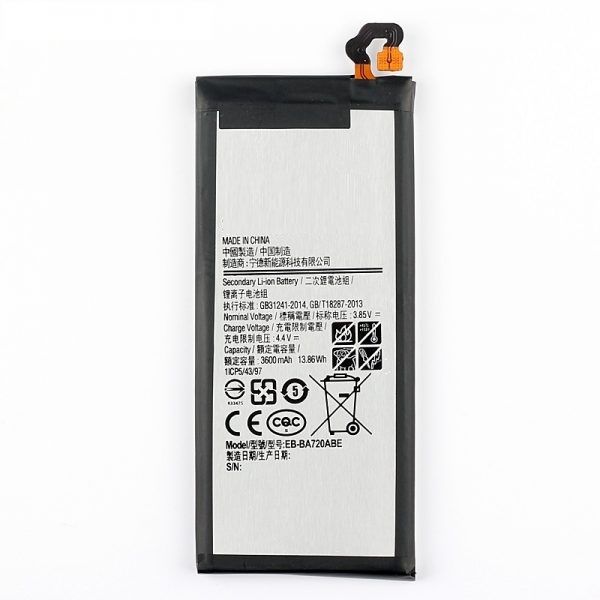 باتری موبایل مدل A720F/DS ظرفیت 3600 میلی آمپر ساعت مناسب برای گوشی موبایل سامسونگ Galaxy A720
