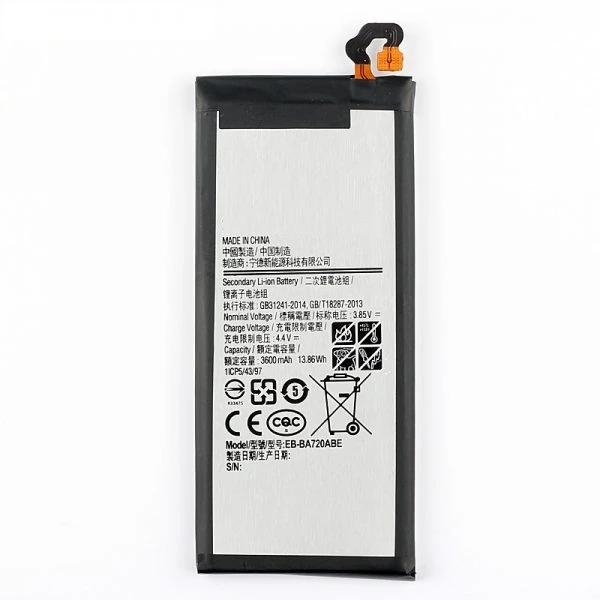 باتری موبایل مدل A720F/DS ظرفیت 3600 میلی آمپر ساعت مناسب برای گوشی موبایل سامسونگ Galaxy A720