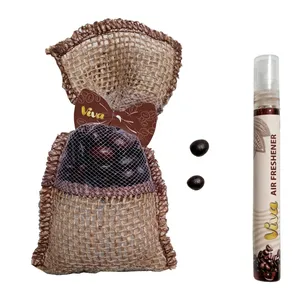 خوشبوکننده خودرو ویوا مدل coffe bag به همراه اسپری خوشبوکننده هوا