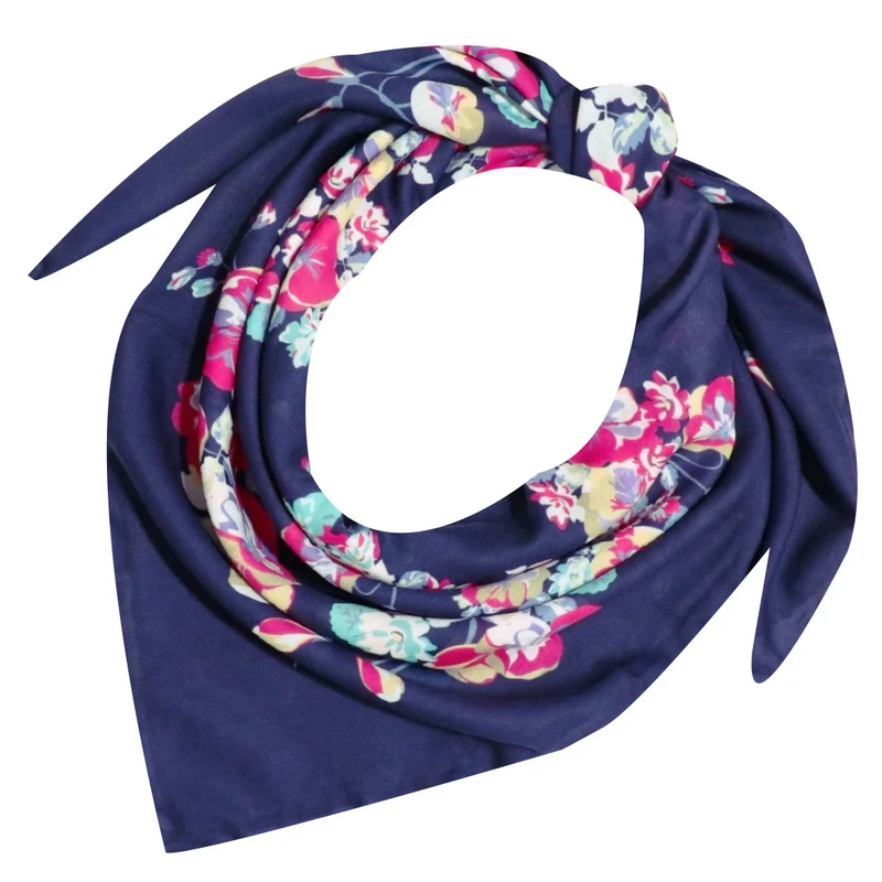 روسری زنانه مدل نخ پنبه گل گلی پاییزی کد 1018