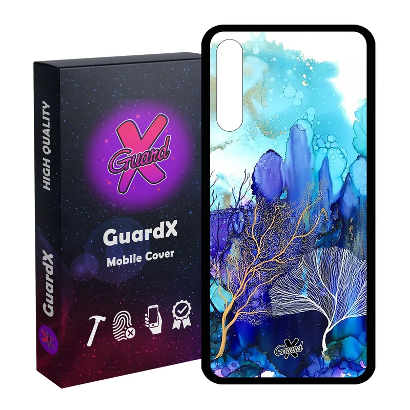 کاور گارد ایکس طرح آبرنگی مدل Glass10292 مناسب برای گوشی موبایل هوآوی Y8P / P Smart S