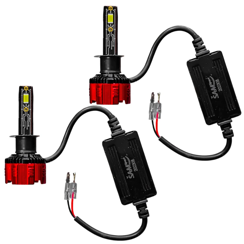 لامپ هدلایت خودرو تک حالته سام مدل Sam80 پایه H1 بسته ۲ عددی