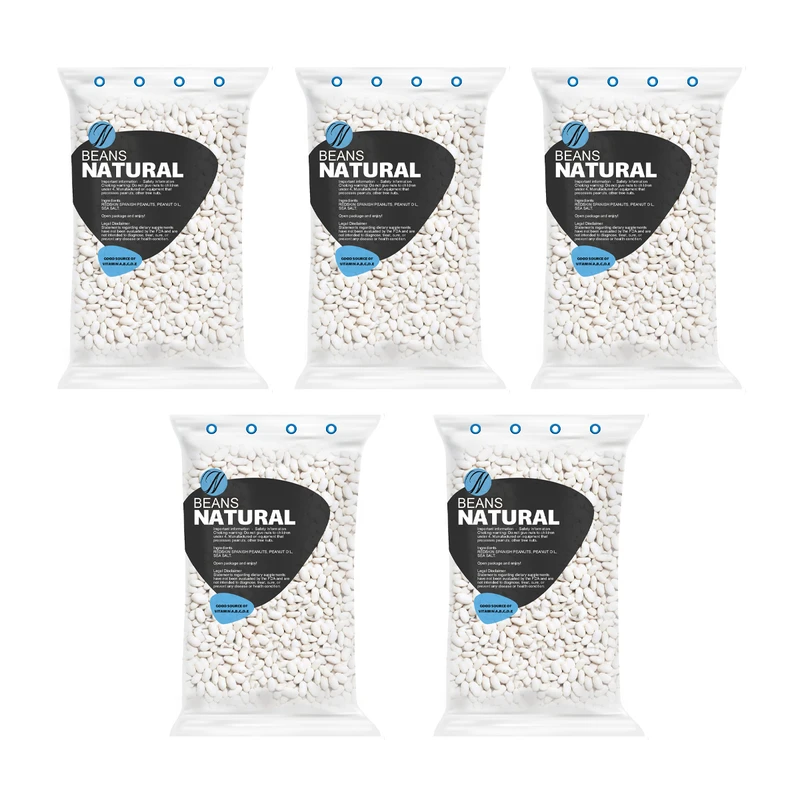 لوبیا سفید نچرال - 500 گرم بسته 5 عددی 