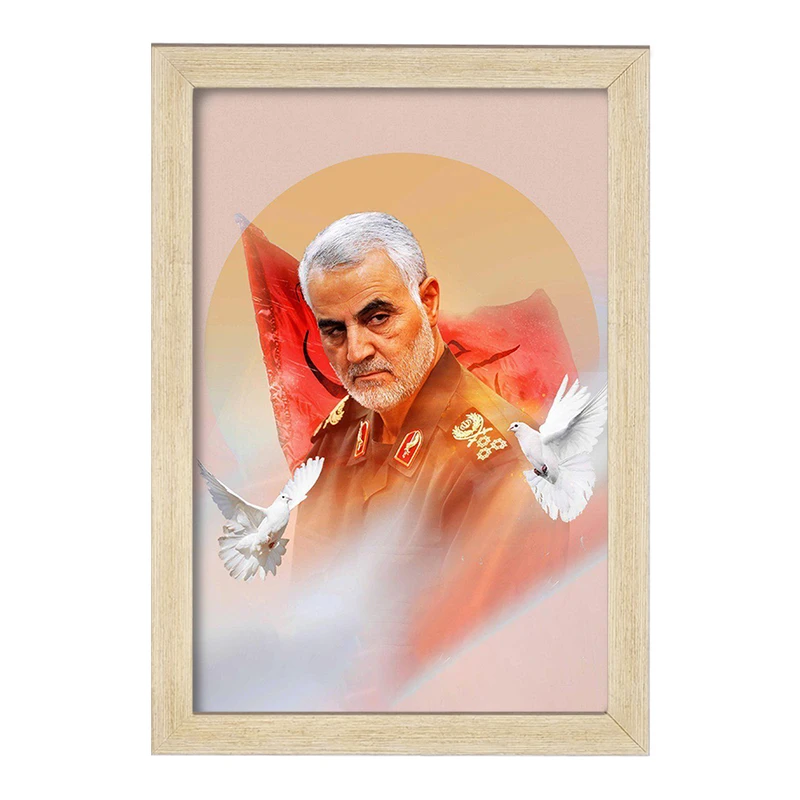 تابلو خندالو مدل شهید سپهبد سردار حاج قاسم سلیمانی کد 2613