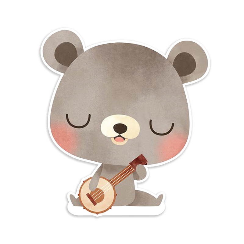 استند رومیزی کودک مدل خرس بامزه با گیتار