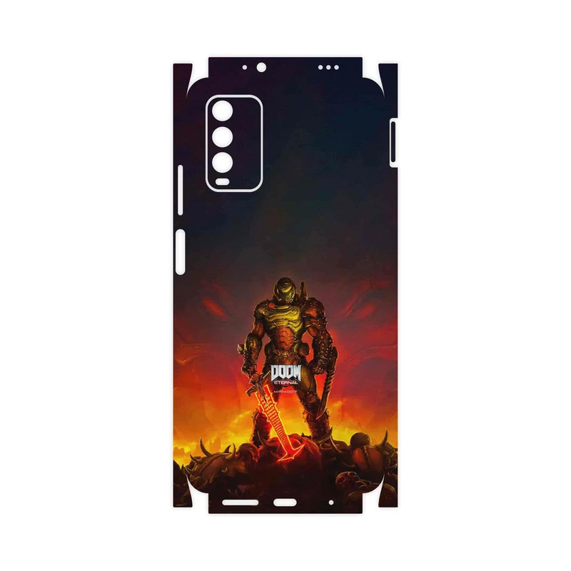 برچسب پوششی ماهوت مدل DOOM Game Series-FullSkin مناسب برای گوشی موبایل شیائومی Redmi Note 9 4G