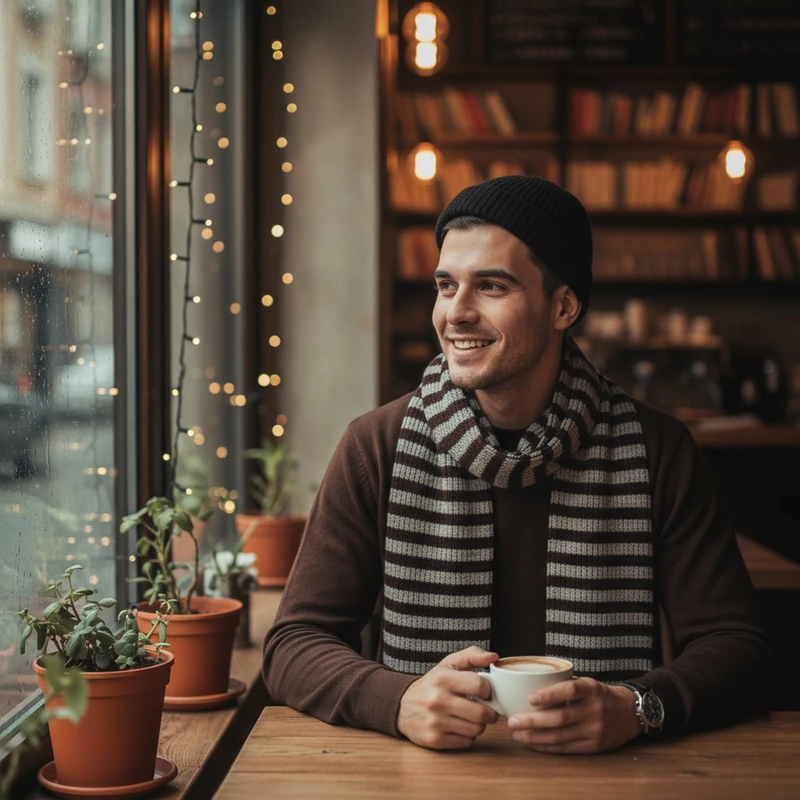 عکس شماره 7 : شال گردن مردانه مدل اکریلیک kot 368