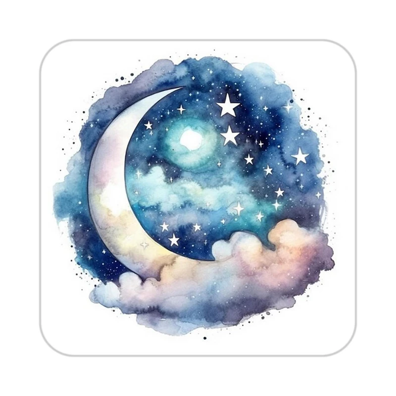 زیر لیوانی کاکتی طرح ماه و ستاره مدل mp53413