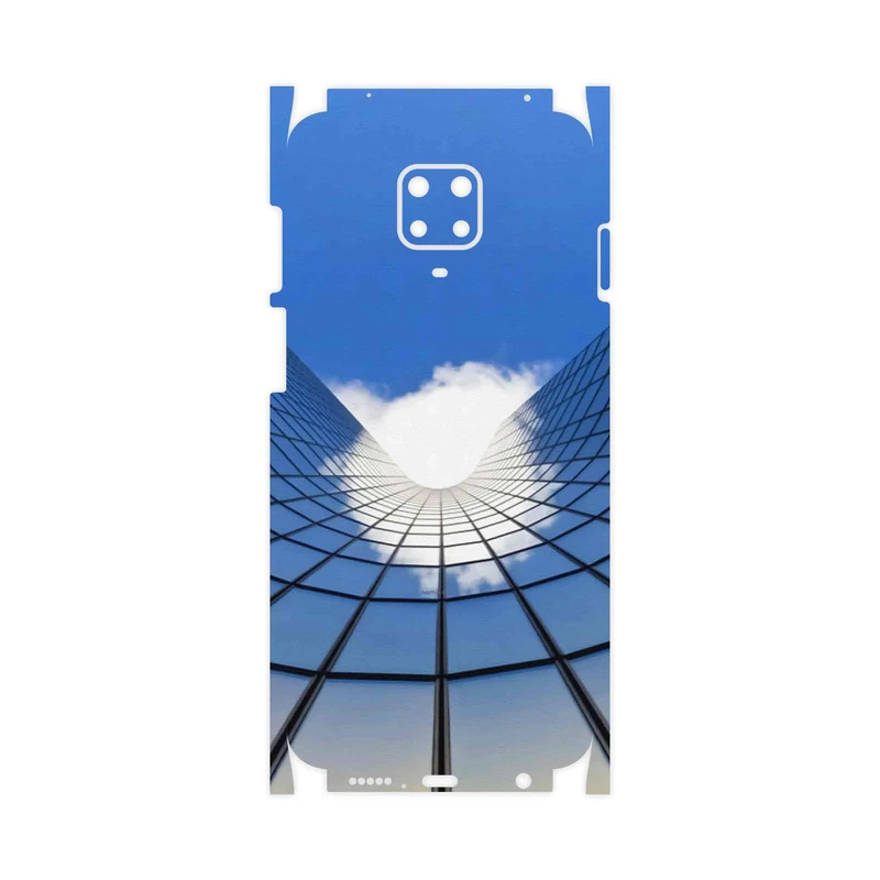 برچسب پوششی ماهوت مدل Glass skyscraper-FullSkin مناسب برای گوشی موبایل شیائومی Redmi Note 9 Pro