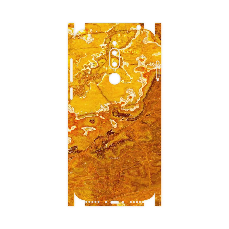 برچسب پوششی ماهوت مدل Gold Marble-FullSkin مناسب برای گوشی موبایل میزو M6T