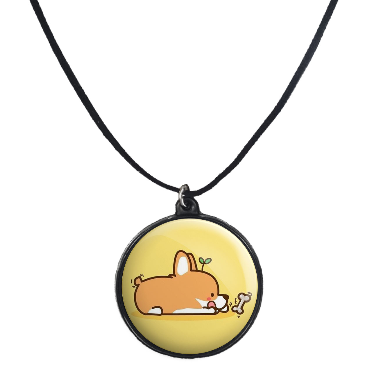 گردنبند پرمانه طرح حیوانات کیوت کد pmb.21382 مدل دو طرفه