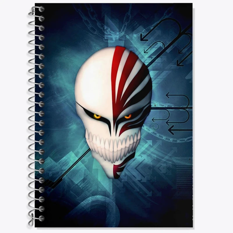 دفتر زبان 50 برگ خندالو مدل دو خط طرح انیمه بلیچ Bleach کد 12020