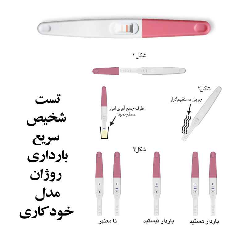 تست بارداری روژان مدل خودکاری بسته 10 عددی