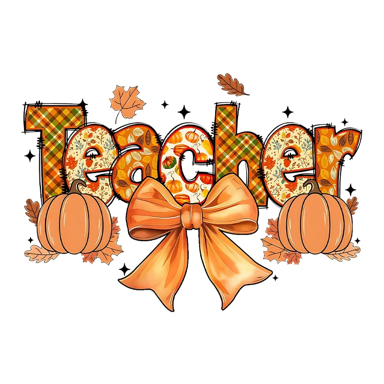 استیکر پارچه و لباس پاد آفرین مدل پاییز طرح معلم کد S3223