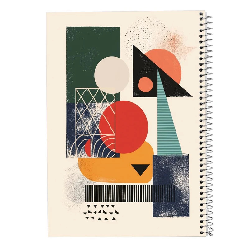 دفتر ژورنال نویسی 50 برگ مدوپد مدل نقطه ای طرح اشکال فانتزی کد DF16167