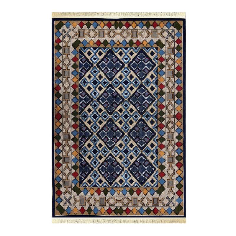 گلیم ماشینی جزیره طرح نیلوفر