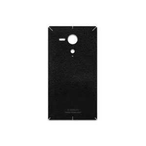 MAHOOT Black-Leather Cover Sticker for Sony Xperia SP