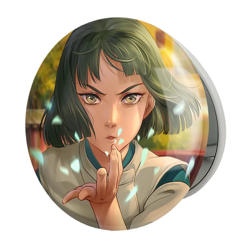 آینه جیبی خندالو طرح هاکو انیمه شهر اشباح Spirited Away مدل تاشو کد 30255