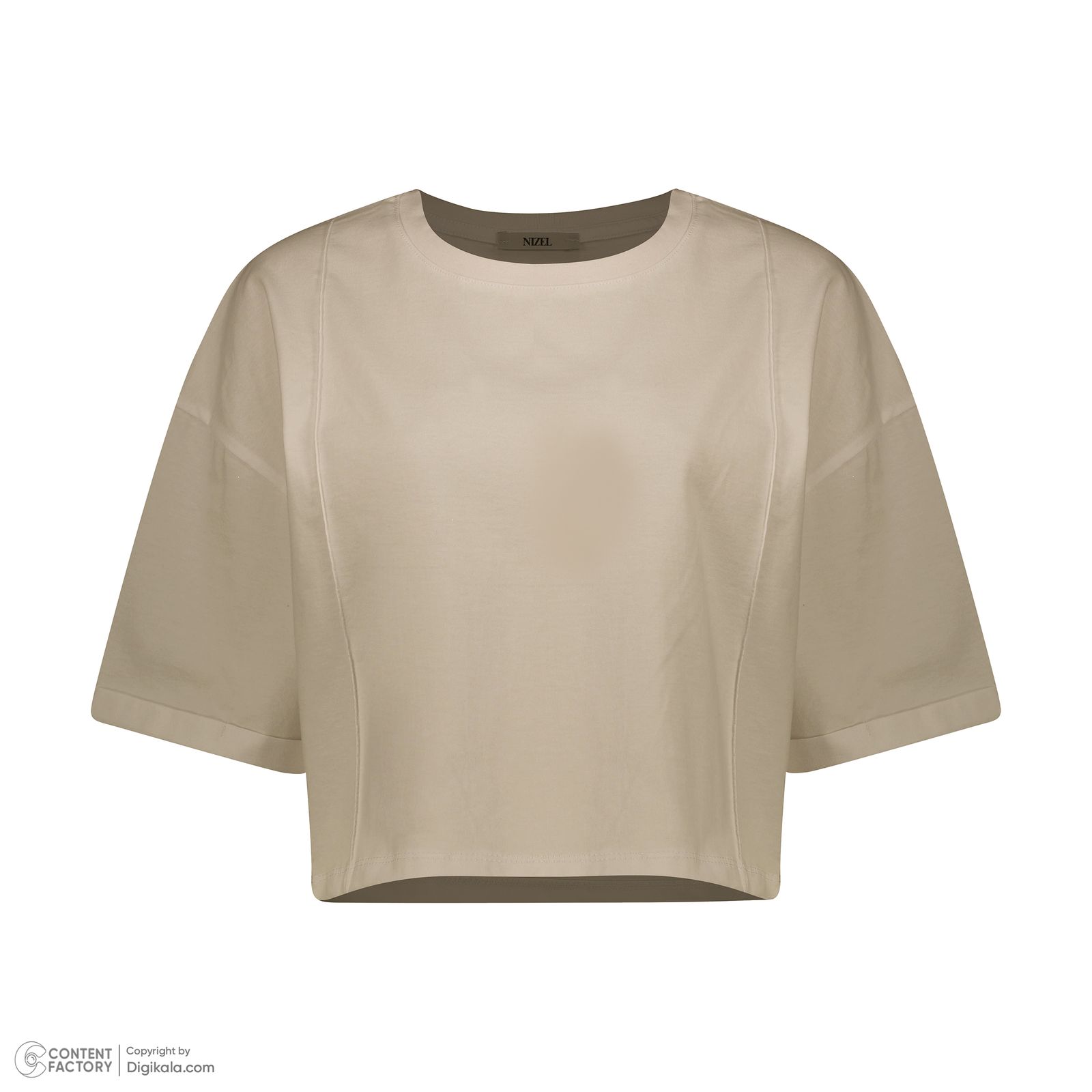 تی شرت آستین کوتاه زنانه نیزل مدل 0693-031 رنگ کرم -  - 3