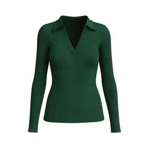 بلوز آستین بلند یقه برگردان زنانه هپی نس ایستانبول مدل LGT0033G