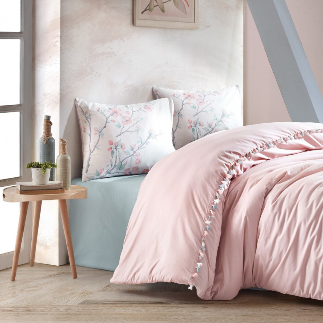 سرویس ملحفه کاتن باکس مدل Candy Linda Pudra دو نفره 4 تکه