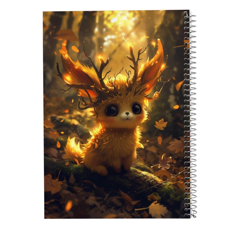 دفتر شطرنجی 50 برگ مدوپد طرح موجودات فانتزی کد DF16422