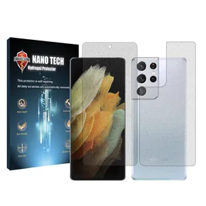 Nano tech matte screen protector suitable for Samsung Galaxy S21 Ultra 5G mobile phone along with back of the phone