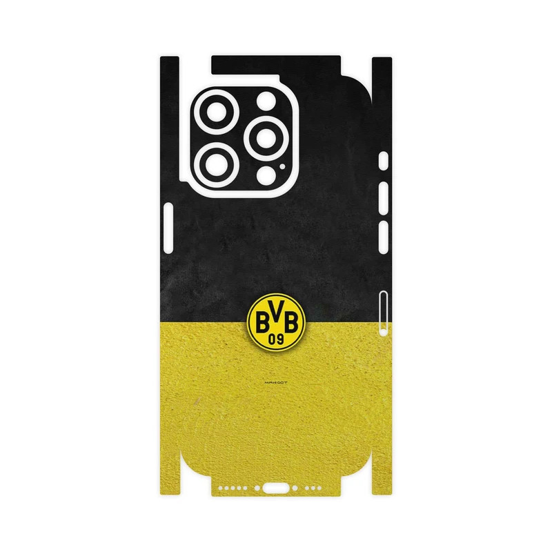 برچسب پوششی ماهوت مدل Borussia Dortmund FC-FullSkin مناسب برای گوشی موبایل اپل iPhone 15 Pro