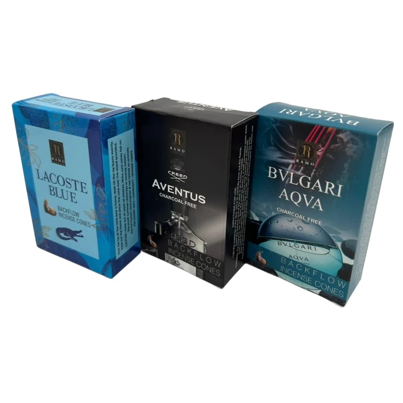 عود رامو مدل آبشاری رایحه بولگاری و اونتوس و لاکوست بسته 30 عددی