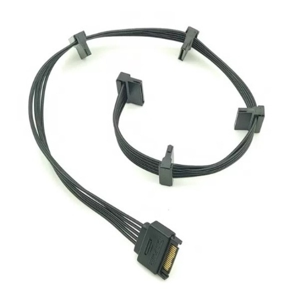 کابل تبدیل برق 1 به 5 ساتا مدل sata1to5